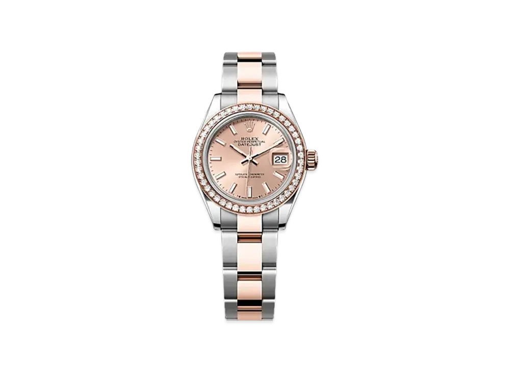 ROLEX Lady-Datejust 28mm Oystersteel & Everose Gold Diamond 279381RBR "Rose-colour"