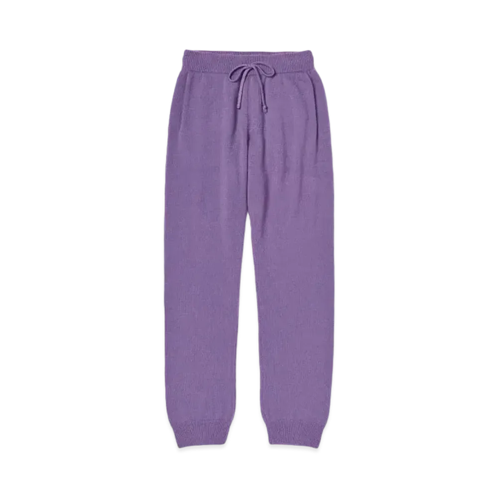 AURALEE Baby Cashmere Knit Pants "Purple"
