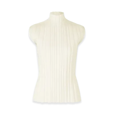 PLEATS PLEASE ISSEY MIYAKE Rib Knit "Off White"