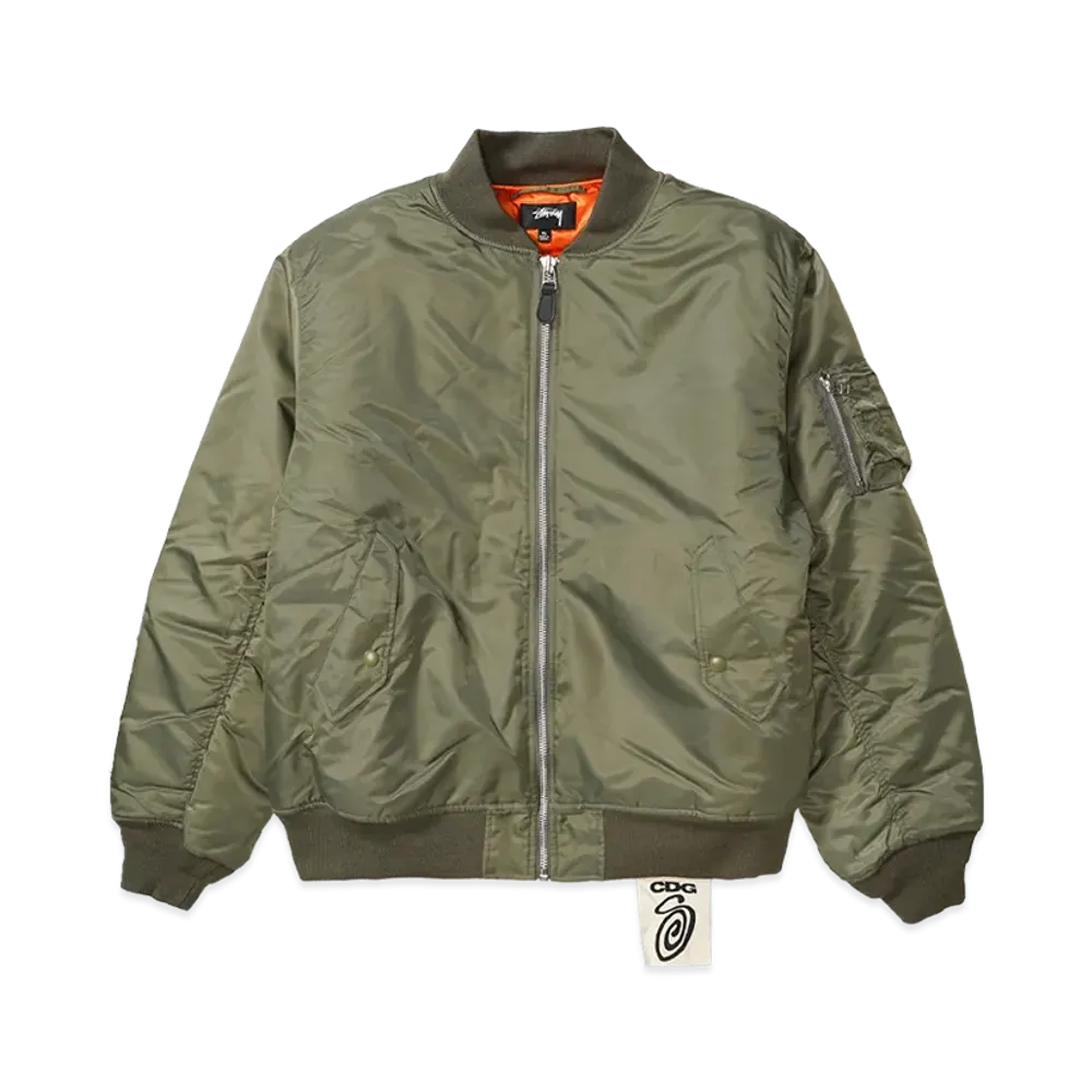 Stussy CDG MA-1 Jacket "Khaki"