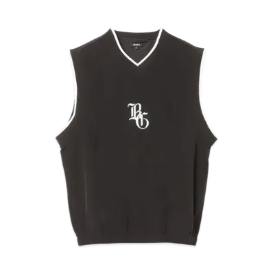 BEAMS x MALBON GOLF Exclusive Egc Nylon Pullover Vest "Black"