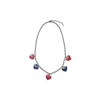 HUMAN MADE HEART NECKLACE "Red/Blue"