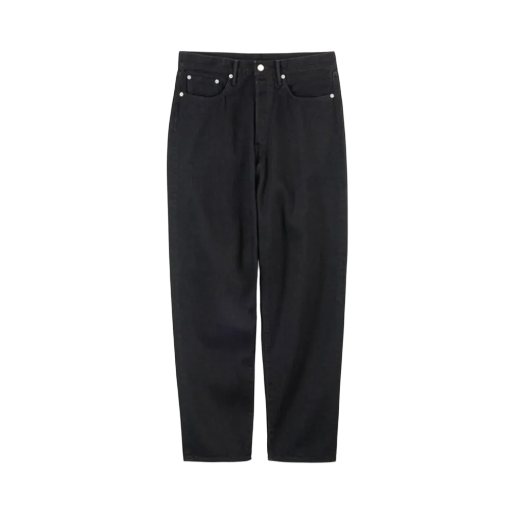 Graphpaper Selvage Denim Five Pocket Tapered Pants "Black Washed"