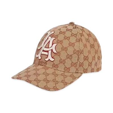 GUCCI x Los Angeles Angels GG Canvas Baseball Cap "Beige"