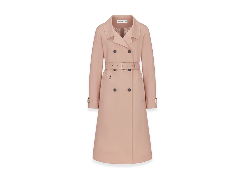 Dior Women's Trench Coat Bonded Technical "Pink"