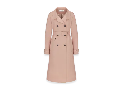 Dior Women's Trench Coat Bonded Technical "Pink"