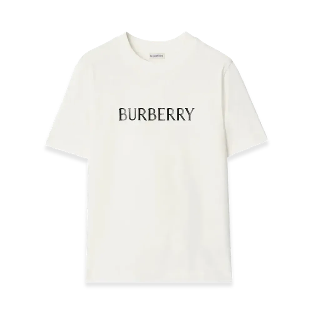 Burberry Women's Cotton T-Shirt With Logo "White"