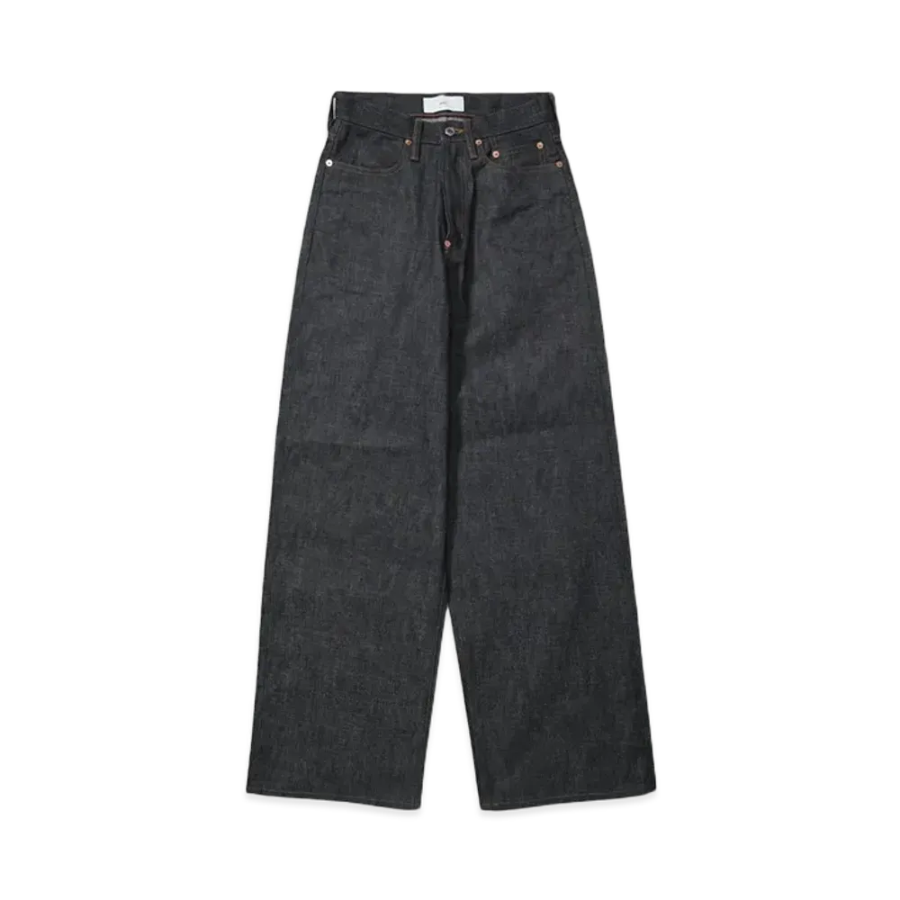 SUGARHILL MODERN DENIM PANTS WIDE CUT "RIGID INDIGO"