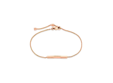 GUCCI Link To Love Bracelet With Gucci Bar "Pink"