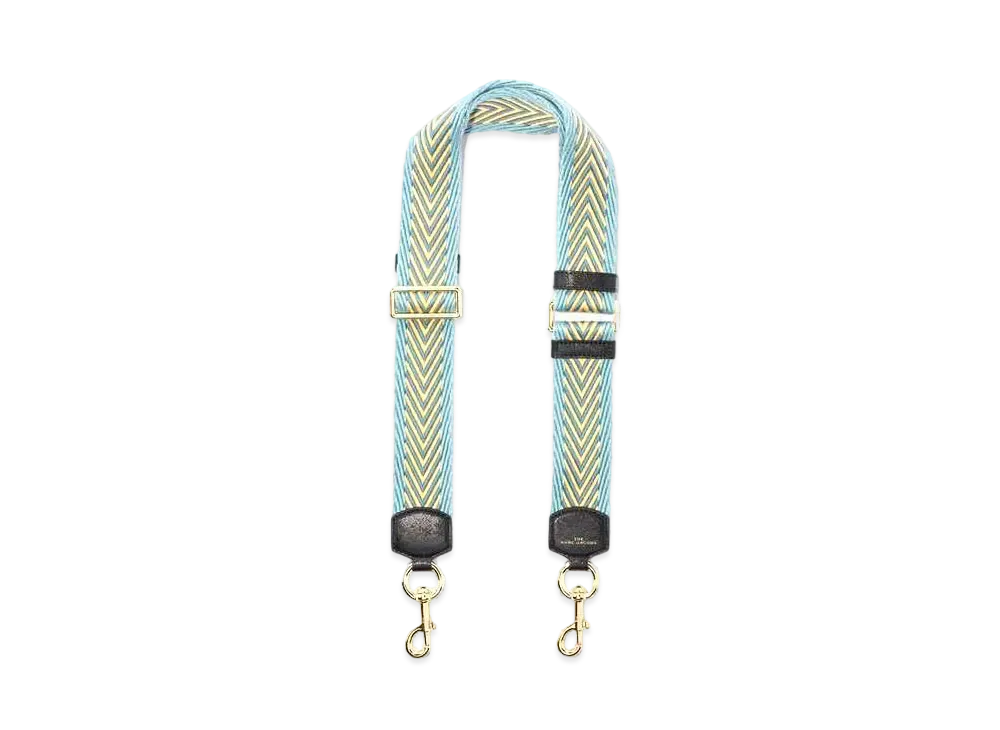 Marc Jacobs The Arrow Woven Webbing Strap "Blue Mirage Multi/Gold"
