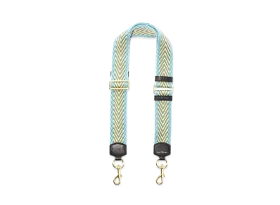 Marc Jacobs The Arrow Woven Webbing Strap "Blue Mirage Multi/Gold"