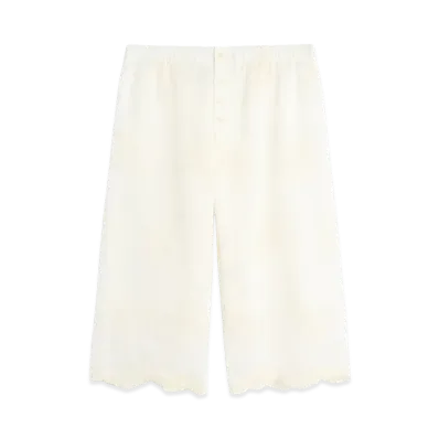 OUR LEGACY Frill Short "Ivory Bloom Ethereal Veil"
