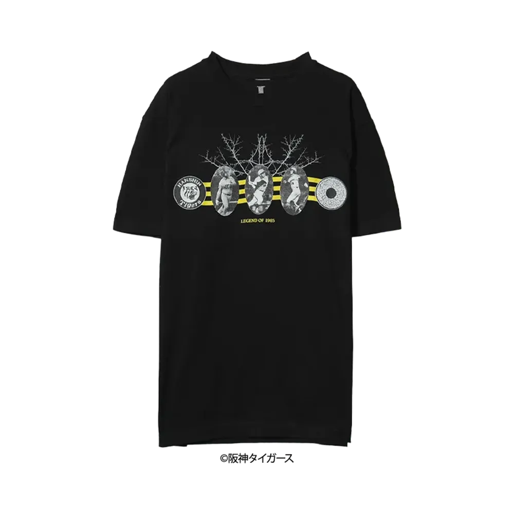 阪神タイガース90周年記念 \ VOYAGE KIDS LEGEND OF 1985 TEE "KAMINARI" by feel the rain "BLACK"