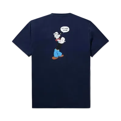 Noah Popeye Pocket Tee "Navy"