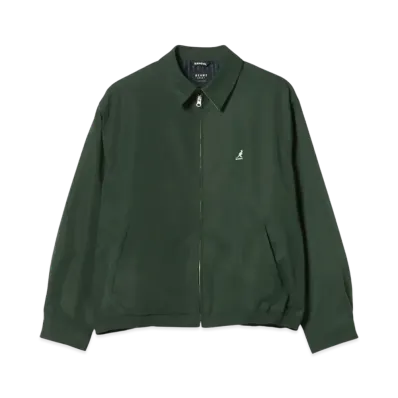KANGOL x BEAMS Heart Zip-Up Big Blouson "Dark Green"