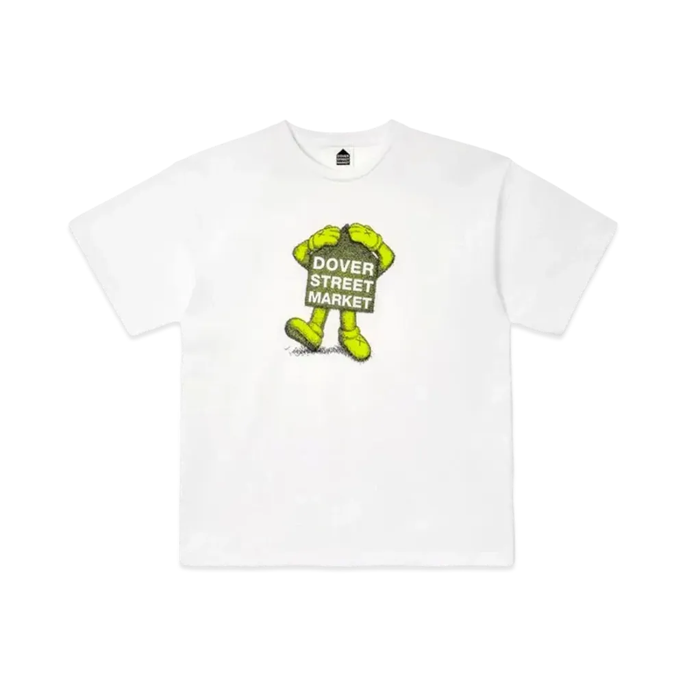 KAWS x Dover Street Market Fluro Rebellion T-Shirt "Yellow"
