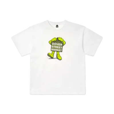 KAWS x Dover Street Market Fluro Rebellion T-Shirt "Yellow"