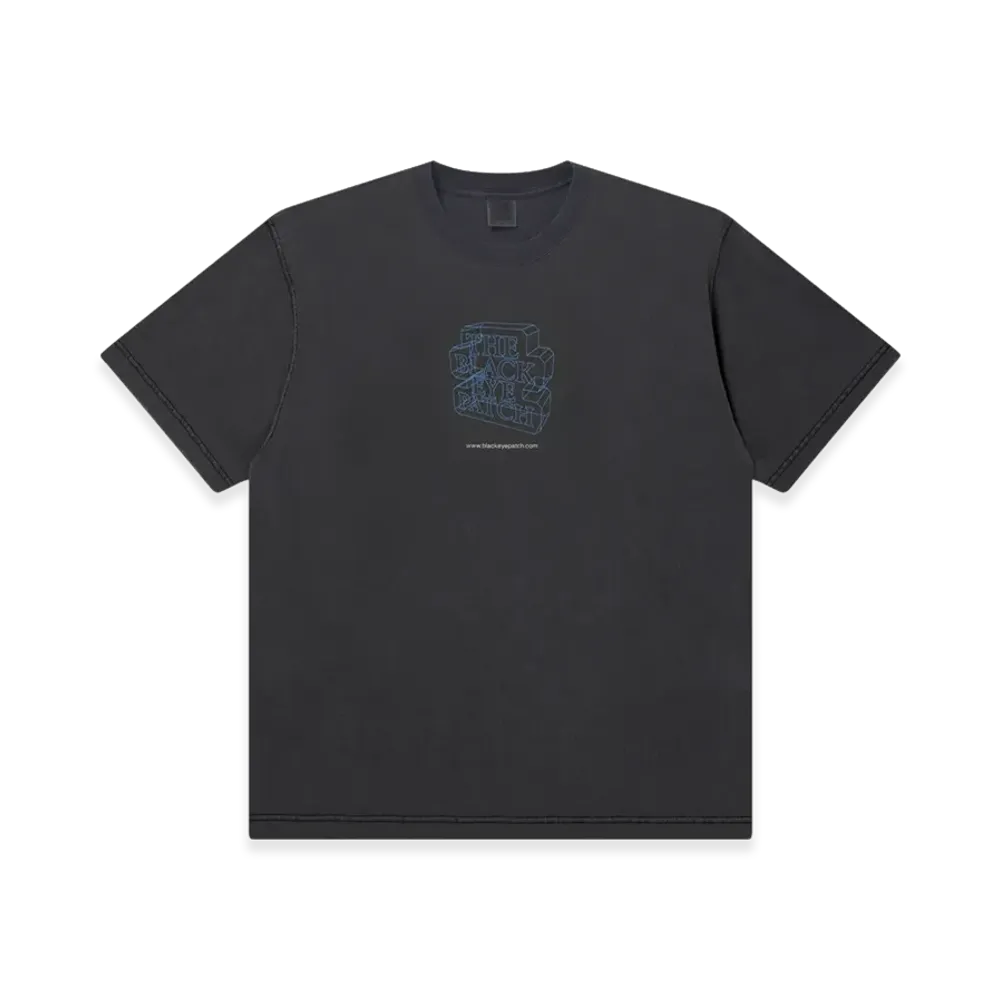 BlackEyePatch Polygon OG Label Tee "Washed Black"