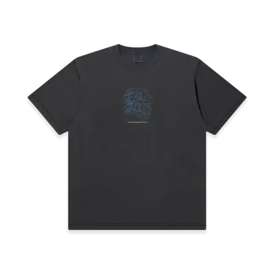 BlackEyePatch Polygon OG Label Tee "Washed Black"