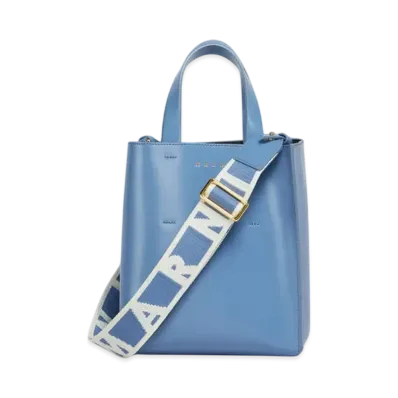 Marni Museo Mini Bag in Leather "Green Blue"