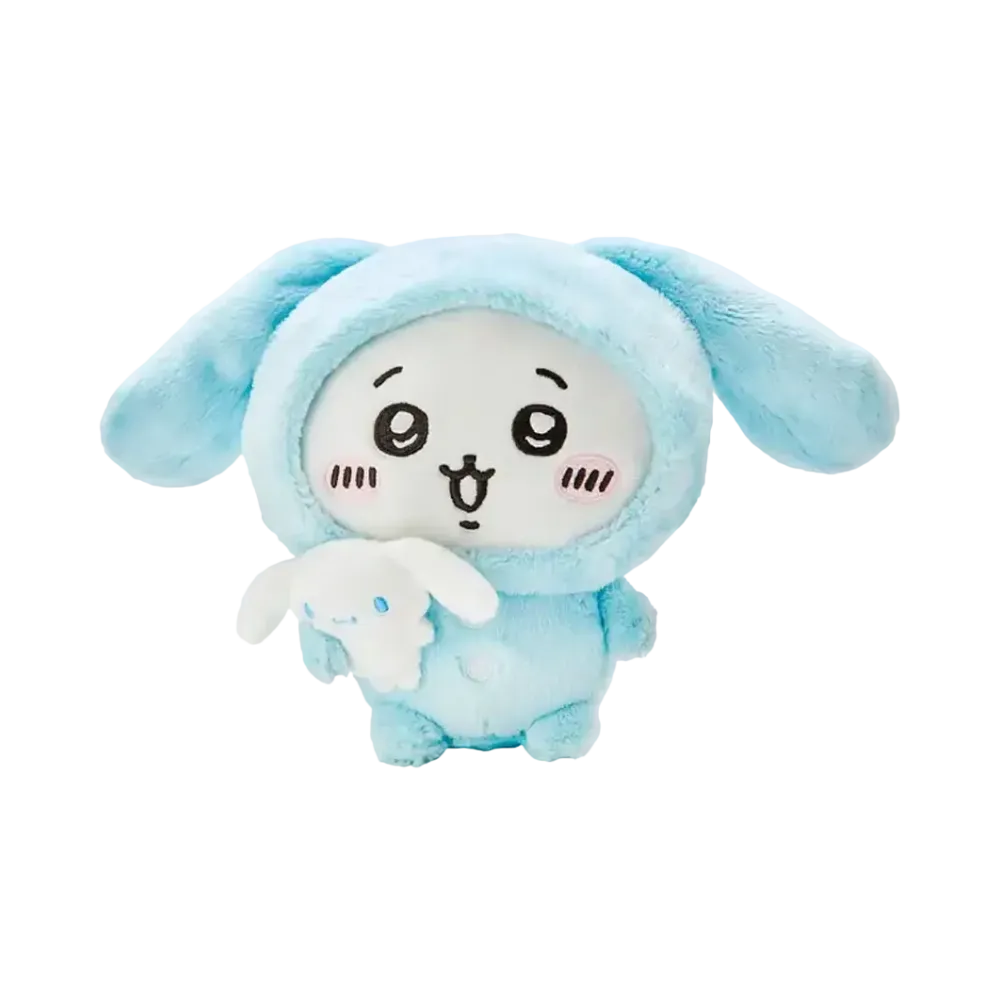 Sanrio -Chiikawa- Nagano Friends x Sanrio Characters Plush (Chiikawa x Cinnamoroll)
