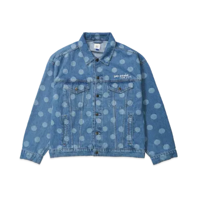 Gap x Awake NY Oversized Polka Dot Icon Denim Jacket "Medium Wash"