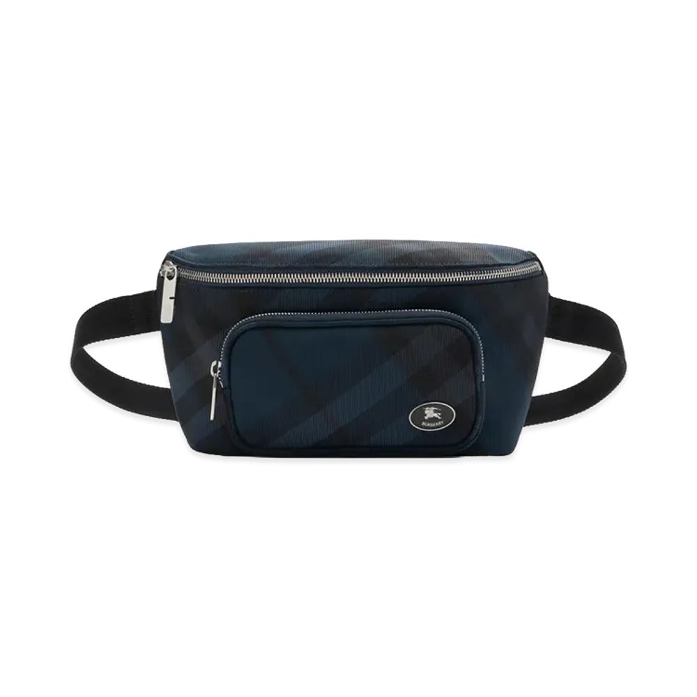 Burberry Grid Belt Bag "Navy"