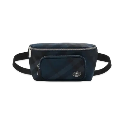 Burberry Grid Belt Bag "Navy"
