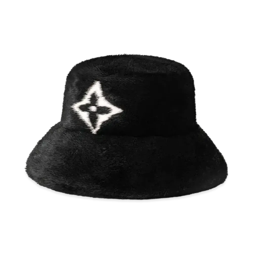 Louis Vuitton LV Cosy Mink Fur Bucket Hat "Noir"