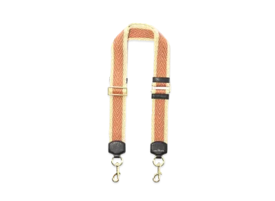 Marc Jacobs The Arrow Woven Webbing Strap "Light Mahogany Multi/Gold"