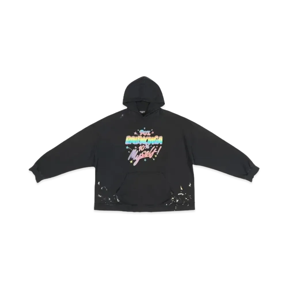 BALENCIAGA 90/10 Wide Fit Hoodie "Black"