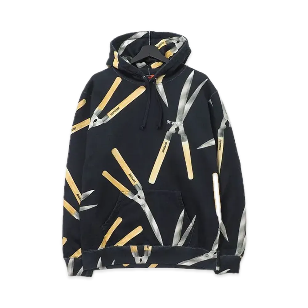 Supreme Shears Hooded Sweatshirt "Black"