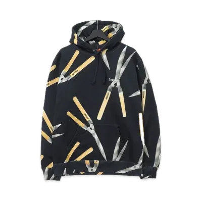 Supreme Shears Hooded Sweatshirt "Black"