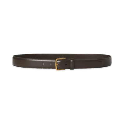 The Row Women's Classic Leather Belt "Dark Brown"