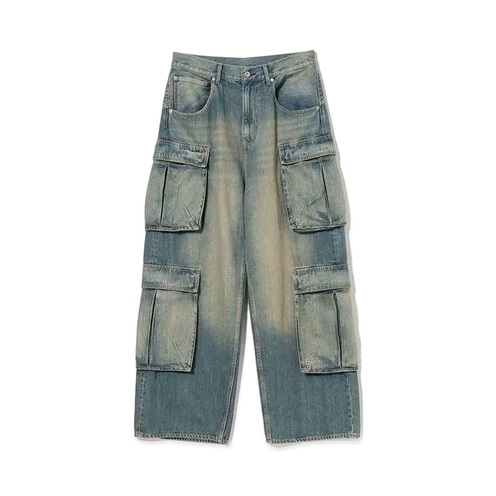BEAMS FUTURE ARCHIVE Denim Cardo Pants "Dusty Indigo"