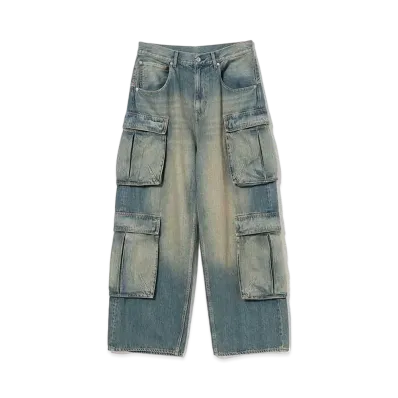 BEAMS FUTURE ARCHIVE Denim Cardo Pants "Dusty Indigo"