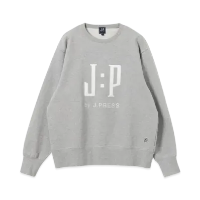 B:MING by BEAMS x J.PRESS ORIGINALS Logo Print Sweat "Gray"