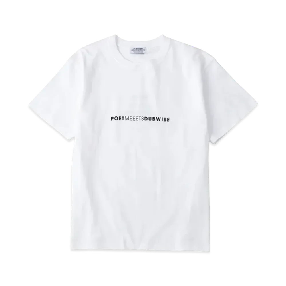 POET MEETS DUBWISE PMD Logo Row T-Shirt "White"