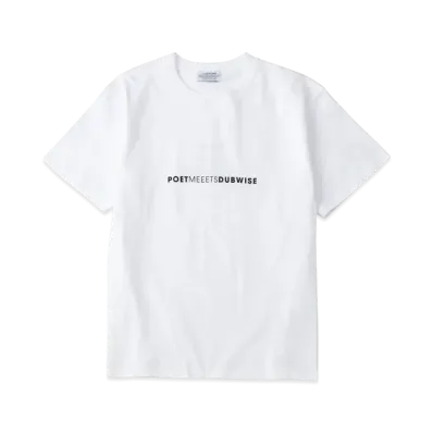 POET MEETS DUBWISE PMD Logo Row T-Shirt "White"