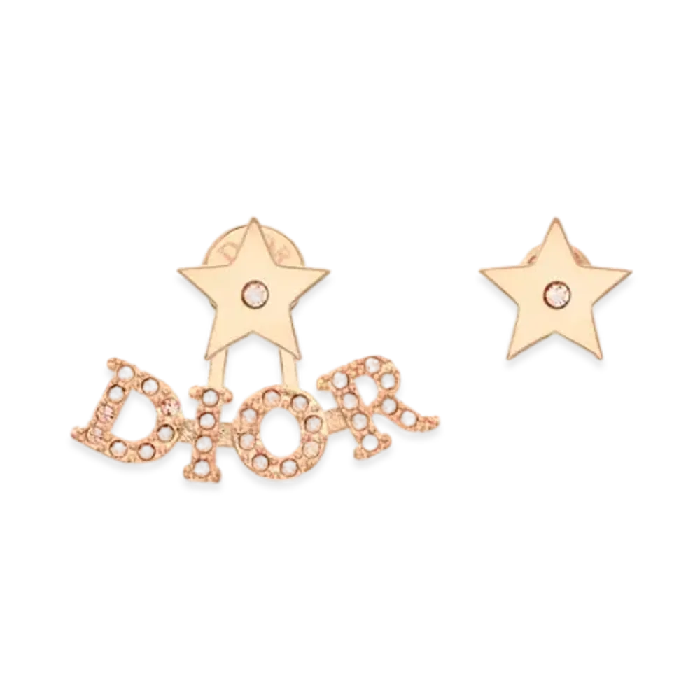 Dior Dio(r)evolution Earrings Finish Metal and Pink Crystals "Pink"