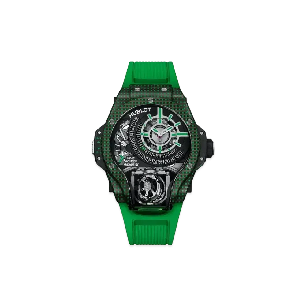 HUBLOT MP MP-09 Tourbillon Bi-Axis Green 3D Carbon 49mm
