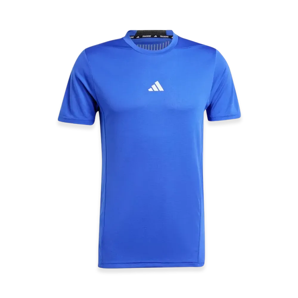 adidas Designed For Training Heat Workout Heat. Rdy Short Sleeve T-Shirt "Semi Lucid Blue"
