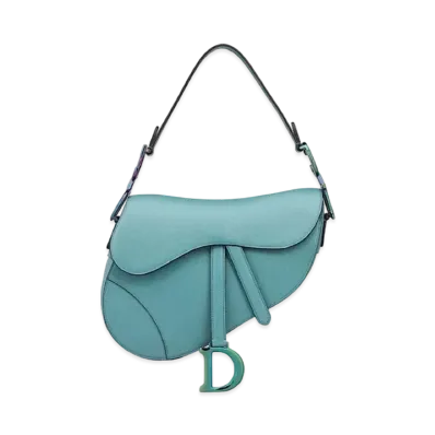 Dior Saddle Bag Graind Calfskin "Azur Blue"