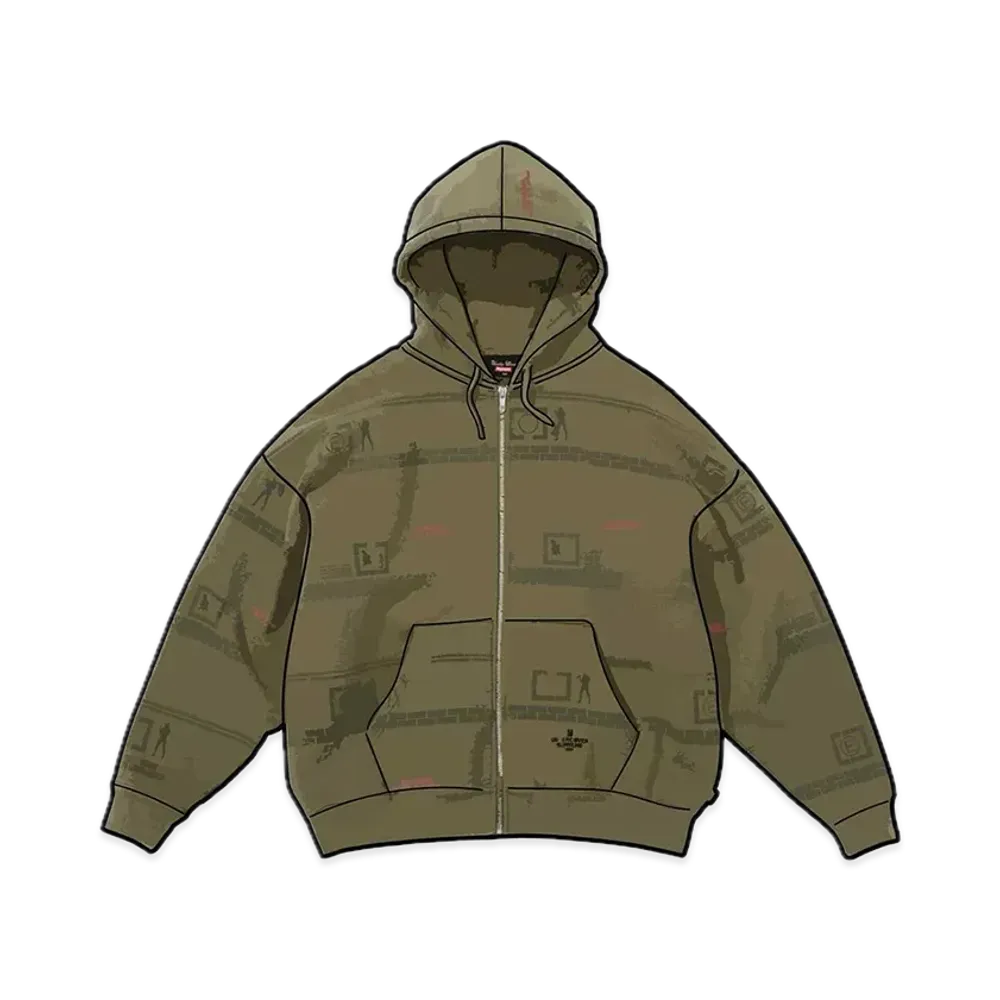 Supreme x UNDERCOVER Zip Up Hooded Sweatshirt "Dark Olive"