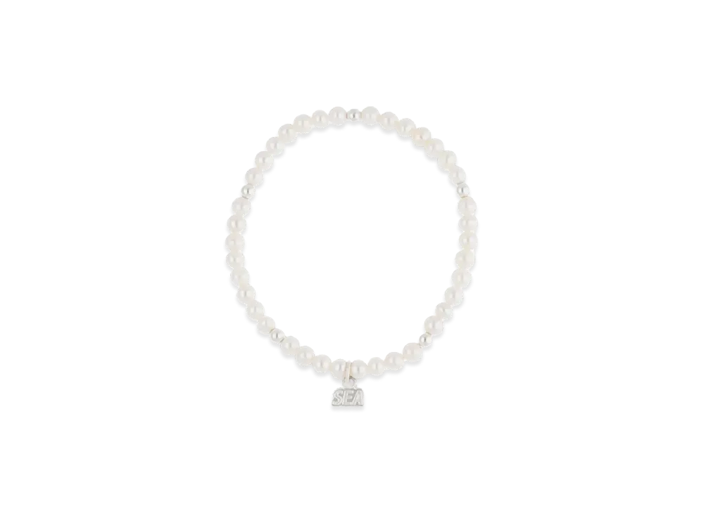 WIND AND SEA IVX Japan WDS Pearl Bracelet "White"