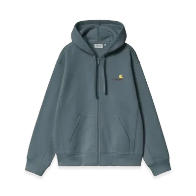 Carhartt WIP Hooded American Script Jacket "Office Blue"