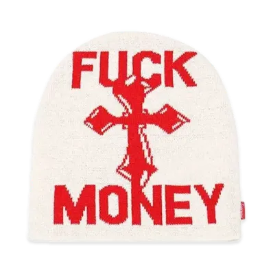 Supreme Fuck Money Beanie "Stone"
