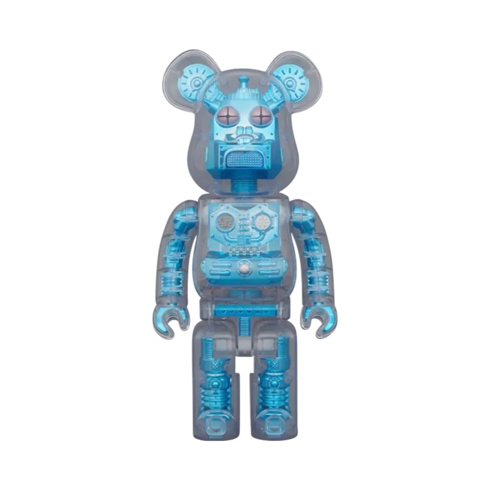 MEDICOM TOY "BEARBRICK" (Hirota Saigansho) Metallic Blue 400%
