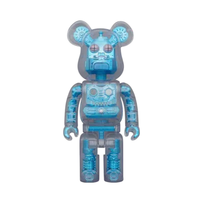 MEDICOM TOY "BEARBRICK" (Hirota Saigansho) Metallic Blue 400%