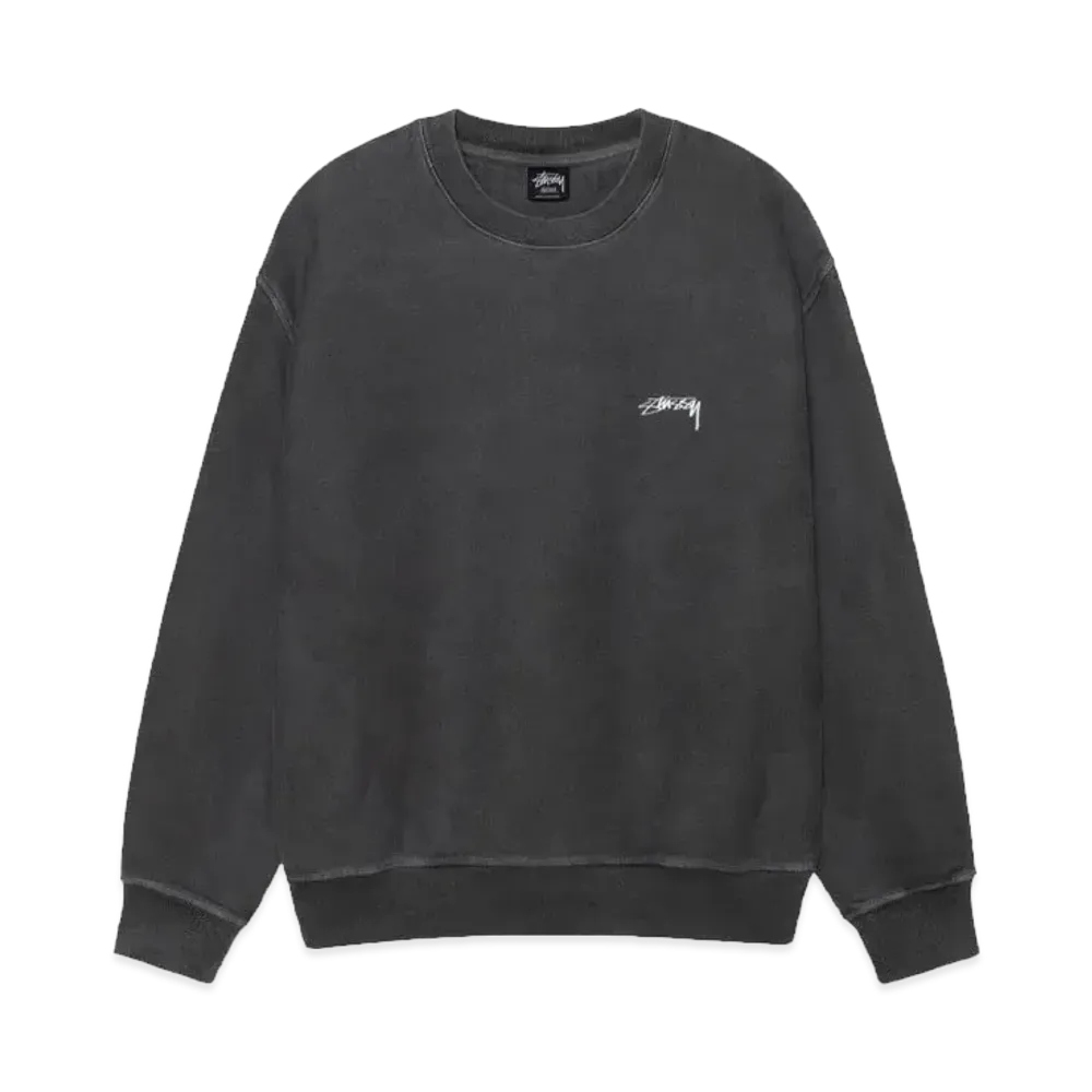 Stussy Smooth Stock Crew Pigment Dyed "Black"